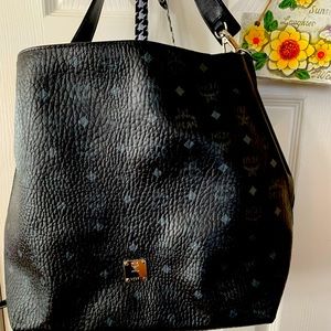 Large MCM Black Shoulder Bag